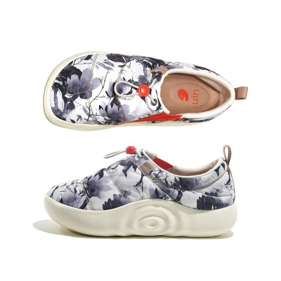 NWT UIN Women’s Travel Comfortable Shoes/Ink Flower Shadow/US8.5 - Picture 12 of 13